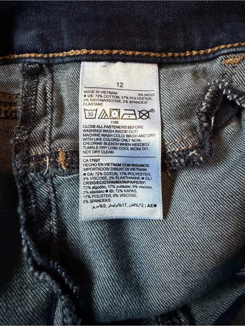 Girls Size 12 Old Navy Rockstar Denim Jeggings